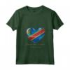 Donna Bandiera della Repubblica Democratica del Congo - Maglietta I Love Heart of Oak con Collo a V - Ideale per Feste Nazionali