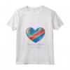 Donna Bandiera della Repubblica Democratica del Congo - Maglietta I Love Heart of Oak con Collo a V - Ideale per Feste Nazionali
