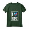 Donna I Love DRC RDC Repubblica Democratica del Congo Bandiera Congolese Maglietta con Collo a V - Ideale per Mostrare Amore per il Congo