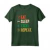 Mangia il Sonno Excel Ripeti - Divertente Vintage Retro Excel Maglietta per Amanti di Excel - Ideale per Feste di Compleanno o Natale