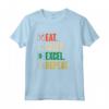 Mangia il Sonno Excel Ripeti - Divertente Vintage Retro Excel Maglietta per Amanti di Excel - Ideale per Feste di Compleanno o Natale