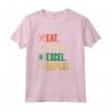 Mangia il Sonno Excel Ripeti - Divertente Vintage Retro Excel Maglietta per Amanti di Excel - Ideale per Feste di Compleanno o Natale