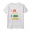 Mangia il Sonno Excel Ripeti - Divertente Vintage Retro Excel Maglietta per Amanti di Excel - Ideale per Feste di Compleanno o Natale