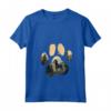 Donna Cane Mamma Papà - Maglietta Black and Tan Coonhound con Collo a V - Regalo Ideale per Amanti dei Cani a Natale, Ringraziamento o Compleanni