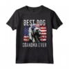 Bandiera Americana Miglior Cane Nonna Mai - Maglietta per Coonhounds - Regalo Divertente per Amanti dei Cani