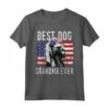 Bandiera Americana Miglior Cane Nonna Mai - Maglietta per Coonhounds - Regalo Divertente per Amanti dei Cani
