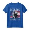 Bandiera Americana Miglior Cane Nonna Mai - Maglietta per Coonhounds - Regalo Divertente per Amanti dei Cani