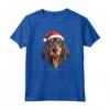 Cane Coonhound Nero e Marrone Chiaro Divertente Woofy Natale Maglietta - Regalo Unico per Amanti dei Cani - Ideale per Cane Mamma o Papà