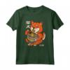 HapTiger Maglietta - Design Shiba Inu che Mangia Ramen in Stile Cartoon - Leggera e Unica
