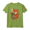 HapTiger Maglietta - Design Shiba Inu che Mangia Ramen in Stile Cartoon - Leggera e Unica
