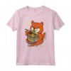 HapTiger Maglietta - Design Shiba Inu che Mangia Ramen in Stile Cartoon - Leggera e Unica
