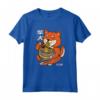 HapTiger Maglietta - Design Shiba Inu che Mangia Ramen in Stile Cartoon - Leggera e Unica