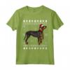 Cappello di Babbo Natale con Cane Coonhound Nero e Marrone Chiaro - Maglietta per Amanti dei Cani Pazzi - Ideale per Amici e Familiari