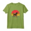 Coonhound Sunset Retro Dog Vintage Design - Maglietta per Proprietari di Black and Tan - Regalo Ideale per Natale, Ringraziamento e Compleanni