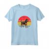 Coonhound Sunset Retro Dog Vintage Design - Maglietta per Proprietari di Black and Tan - Regalo Ideale per Natale, Ringraziamento e Compleanni
