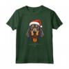 Cane Coonhound Nero e Marrone Chiaro Divertente Woofy Natale - Maglietta per Amanti dei Coonhound - Regalo Unico per Natale