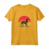 Nero e Marrone Chiaro Coonhound Tramonto Retro Cane Vintage Design Mom Maglietta - Regalo per Amanti dei Cani - Ideale per Natale, Ringraziamento o San Valentino