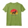 Nero e Marrone Chiaro Coonhound Tramonto Retro Cane Vintage Design Mom Maglietta - Regalo per Amanti dei Cani - Ideale per Natale, Ringraziamento o San Valentino