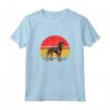 Nero e Marrone Chiaro Coonhound Tramonto Retro Cane Vintage Design Mom Maglietta - Regalo per Amanti dei Cani - Ideale per Natale, Ringraziamento o San Valentino