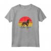 Nero e Marrone Chiaro Coonhound Tramonto Retro Cane Vintage Design Mom Maglietta - Regalo per Amanti dei Cani - Ideale per Natale, Ringraziamento o San Valentino