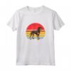 Nero e Marrone Chiaro Coonhound Tramonto Retro Cane Vintage Design Mom Maglietta - Regalo per Amanti dei Cani - Ideale per Natale, Ringraziamento o San Valentino
