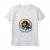 Simpatico Cucciolo di Cane Nero e Marrone Chiaro Coonhound Rainbow Cloud Kawaii Maglietta con Collo a V - Regalo Unico per Amanti dei Cani