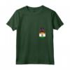 Donna - Bandiera dell'India Cane Coonhound - T-shirt nero e marrone chiaro in tasca - Regalo per Amanti dei Cani