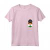Donna - Bandiera dell'India Cane Coonhound - T-shirt nero e marrone chiaro in tasca - Regalo per Amanti dei Cani