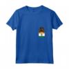 Donna - Bandiera dell'India Cane Coonhound - T-shirt nero e marrone chiaro in tasca - Regalo per Amanti dei Cani