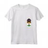 Donna - Bandiera dell'India Cane Coonhound - T-shirt nero e marrone chiaro in tasca - Regalo per Amanti dei Cani