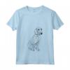 Donna Linea per Cani Coonhound Nera e Marrone Chiaro - Maglietta Stile Minimalista per Mamma e Papà - Ideale per Regalo a Tema Cani Coonhound