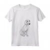 Donna Linea per Cani Coonhound Nera e Marrone Chiaro - Maglietta Stile Minimalista per Mamma e Papà - Ideale per Regalo a Tema Cani Coonhound