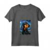 Cane Coonhound Nero e Marrone Chiaro - T-shirt Pittura Notturna - Regalo per Amanti di Black and Tan Coonhound - Ideale per Natale o Compleanno