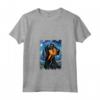 Cane Coonhound Nero e Marrone Chiaro - T-shirt Pittura Notturna - Regalo per Amanti di Black and Tan Coonhound - Ideale per Natale o Compleanno