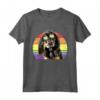LGBTQ - Cane Coonhound Nero e Marrone Chiaro - Arcobaleno Love Gay Pride Maglietta - Sostegno e Uguaglianza per la Comunità LGBTQ+