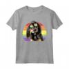 LGBTQ - Cane Coonhound Nero e Marrone Chiaro - Arcobaleno Love Gay Pride Maglietta - Sostegno e Uguaglianza per la Comunità LGBTQ+