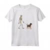 Divertente Cane Scheletro Nero e Marrone Chiaro Coonhound - Maglietta Halloween per Proprietari di Black and Tan - Regalo per Amanti dei Cani