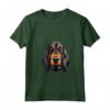 Carino Nero e Marrone Chiaro Coonhound Face Cartoon Puppy Dog Lover Maglietta con Collo a V - Ideale per gli Amanti dei Cani Black and Tan Coonhound - Regalo Unico per Uomo, Donna e Bambini