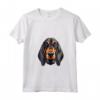 Carino Nero e Marrone Chiaro Coonhound Face Cartoon Puppy Dog Lover Maglietta con Collo a V - Ideale per gli Amanti dei Cani Black and Tan Coonhound - Regalo Unico per Uomo, Donna e Bambini