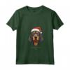 Cane Coonhound Nero e Marrone Chiaro - Divertente Maglietta Woofy Natale - Ideale Regalo per Amanti dei Coonhound - Collo a V