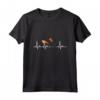 Cane Heartbeat Black e Tan Coonhound - Maglietta Personalizzata per Amanti dei Cani da Caccia - Ideale per Addestramento e Prelibatezze