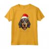 Cane Coonhound Nero e Marrone Chiaro Divertente Woofy Natale - Maglietta Semplice per Amanti dei Cani - Regalo Perfetto per Natale