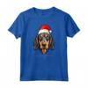 Cane Coonhound Nero e Marrone Chiaro Divertente Woofy Natale - Maglietta Semplice per Amanti dei Cani - Regalo Perfetto per Natale
