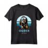 Coonhound Ski Ogden Utah Dog Lover - Maglietta Nero e Marrone Chiaro Vintage Retro con Design Invernale delle Montagne Innevate