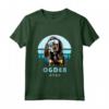 Coonhound Ski Ogden Utah Dog Lover - Maglietta Nero e Marrone Chiaro Vintage Retro con Design Invernale delle Montagne Innevate