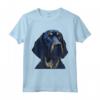 Cane divertente con disegno Coonhound nero e marrone chiaro - Maglietta Regalo di Natale per Amanti dei Cani - Unico e Divertente