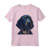 Cane divertente con disegno Coonhound nero e marrone chiaro - Maglietta Regalo di Natale per Amanti dei Cani - Unico e Divertente