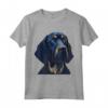 Cane divertente con disegno Coonhound nero e marrone chiaro - Maglietta Regalo di Natale per Amanti dei Cani - Unico e Divertente