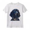 Cane divertente con disegno Coonhound nero e marrone chiaro - Maglietta Regalo di Natale per Amanti dei Cani - Unico e Divertente