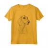Linea per Cani Coonhound Nera e Marrone Chiaro - Maglietta Stile Minimalista per Mamma e Papà - Regalo Divertente per Amanti dei Cani - Ideale per Natale, Ringraziamento o Compleanni